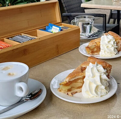 Happen & Trappen, de eerste stop is koffie/thee met appeltaart