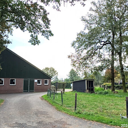 Foto: De oprit langs de stallen