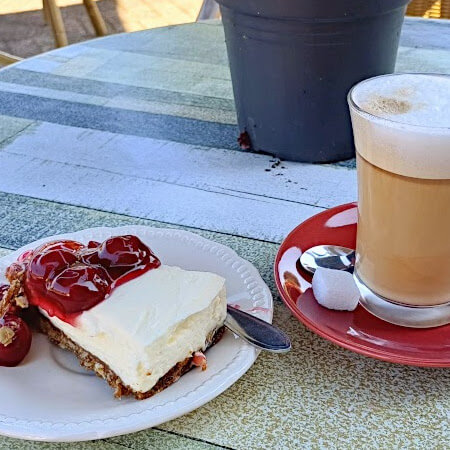 Foto: Even genieten van een taartje