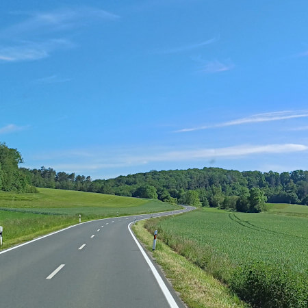 Foto: Mooie wegen in dit deel van Duitsland