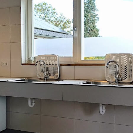 Prima overdekte afwasplek Foto: Prima overdekte afwasplek